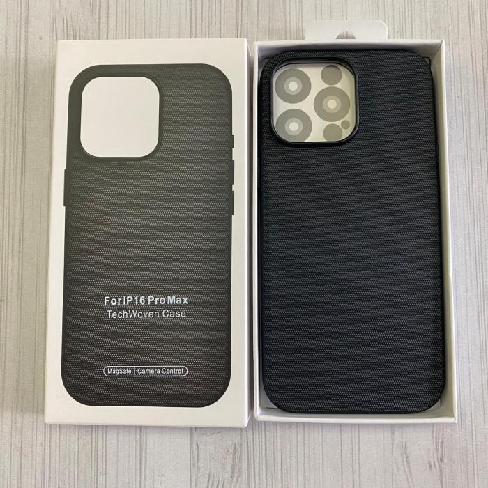 IPHONE 16 PRO MAX - TECHWOVEN CASE BLACK