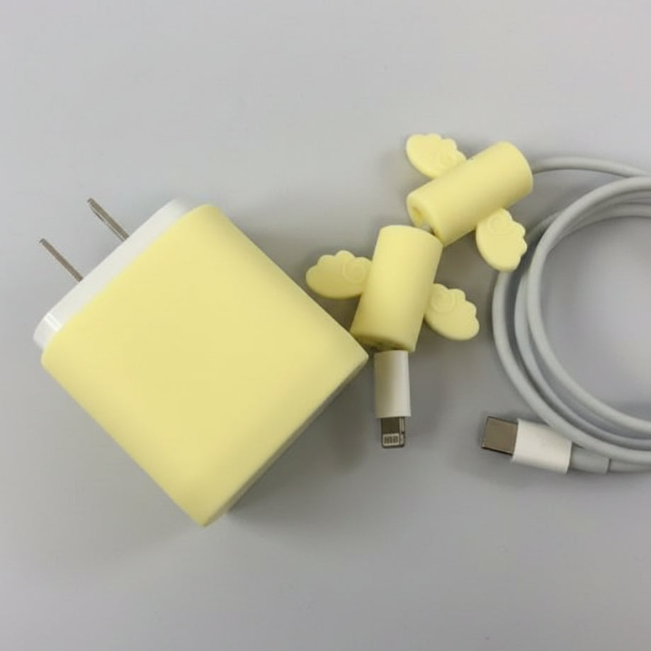 PROTECTOR DE CABLE/CUBO - AMARILLO OPACO