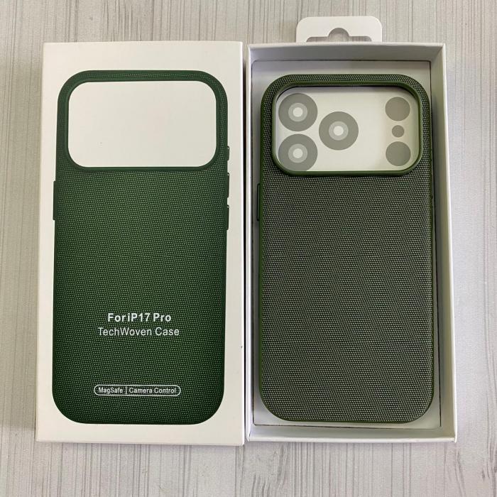 IPHONE 17 PRO - TECHWOVEN CASE GREEN