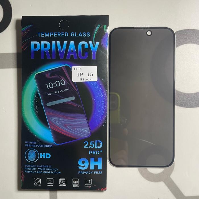 IPHONE 15 - VIDRIO TEMPLADO ANTIESPÍA