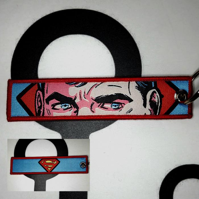 LLAVERO BORDADO - SUPER MAN