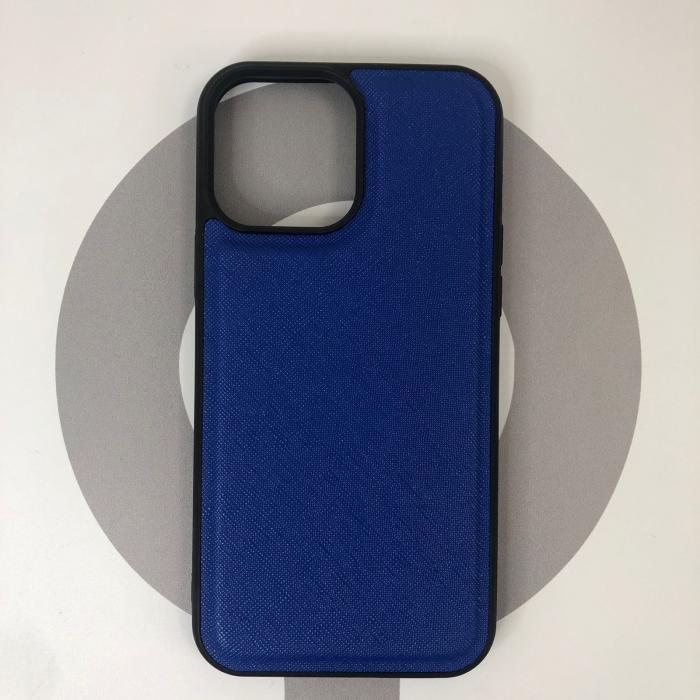 IPHONE 12 PRO MAX - COBERTOR DE CUERO AZUL