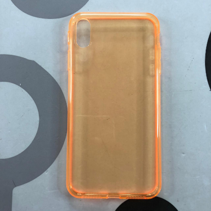 IPHONE XS MAX - CLEAR CASE NARANJA