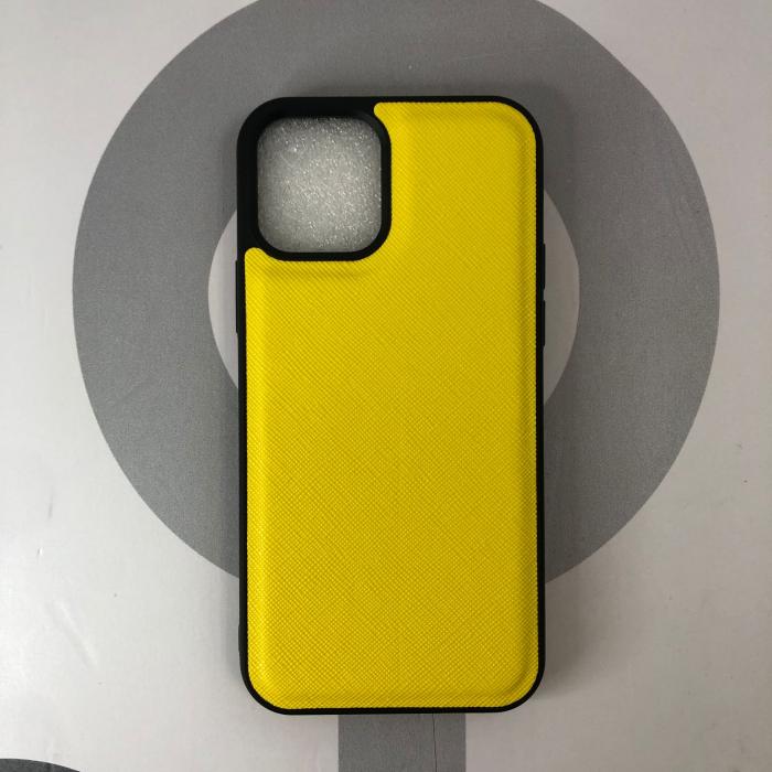 IPHONE 14 PLUS - COBERTOR DE CUERO AMARILLO