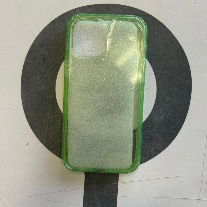IPHONE 13 PRO MAX - CASE 360 CON GLITTER VERDE