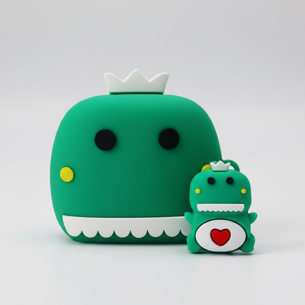 PROTECTOR DE CABLE/CUBO - DINOSAURIO VERDE