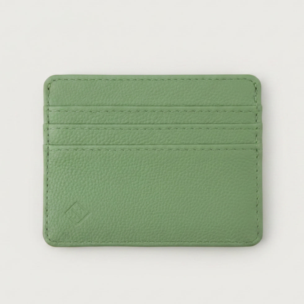 TARJETERO DE MANO - VERDE OPACO