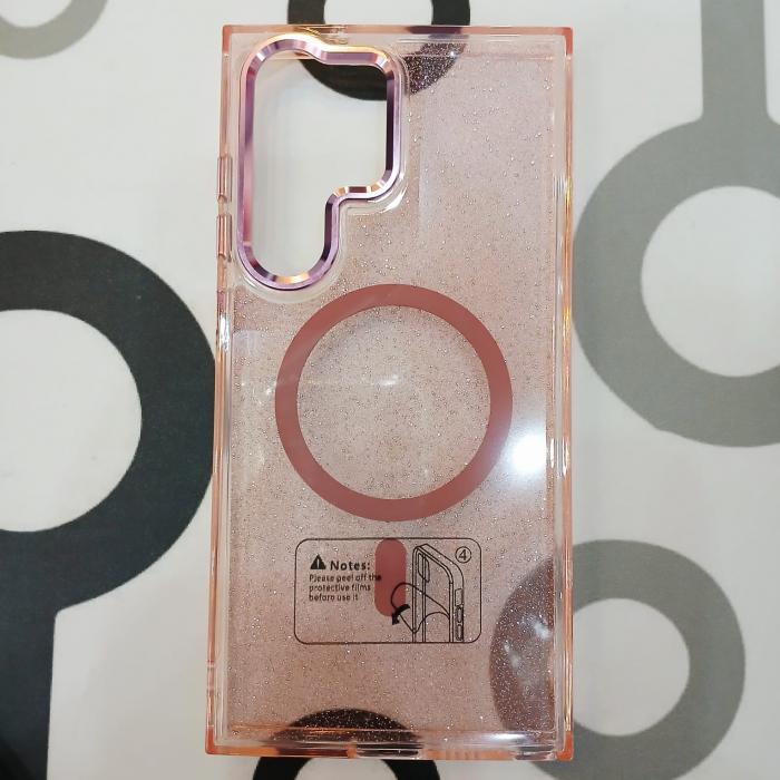 SAMSUNG GALAXY S24 ULTRA - GLITTER CASE MAGSAFE ROSADO