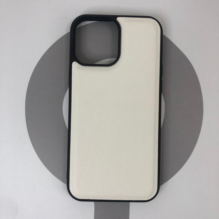 IPHONE 14 PLUS - COBERTOR DE CUERO BLANCO