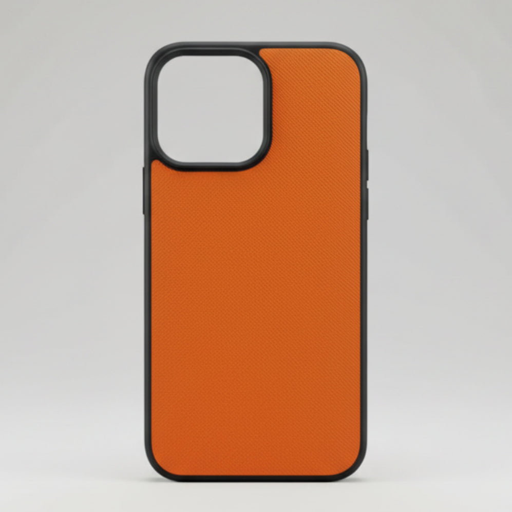IPHONE 13 PRO MAX - COBERTOR DE CUERO NARANJA
