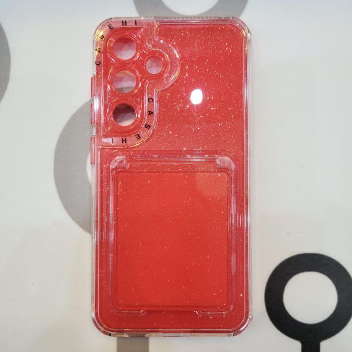 SAMSUNG GALAXY S25 - COBERTOR CON ESPEJO ROJO