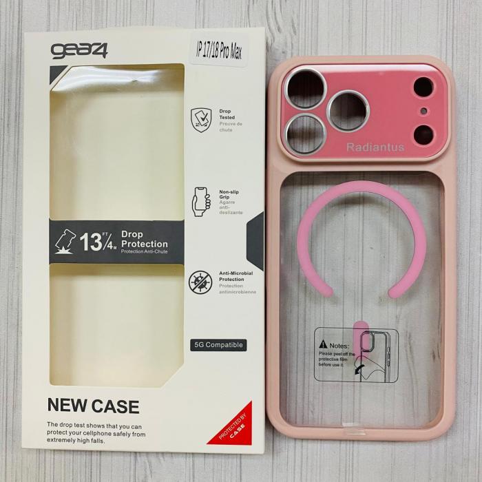 IPHONE 17 PRO MAX - GEAR4 CASE CLEAR ORILLA PINK