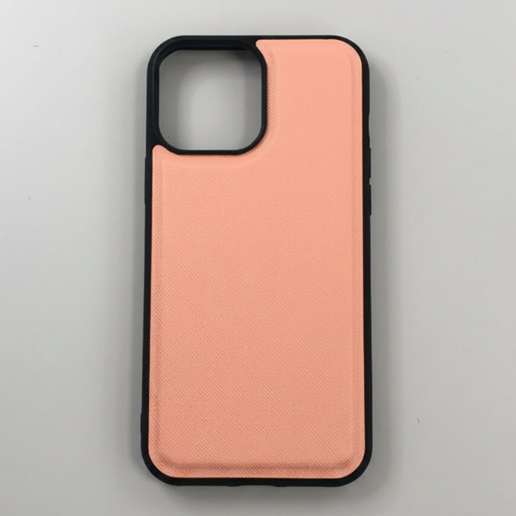 IPHONE 13 PRO MAX - COBERTOR DE CUERO NUDE PINK