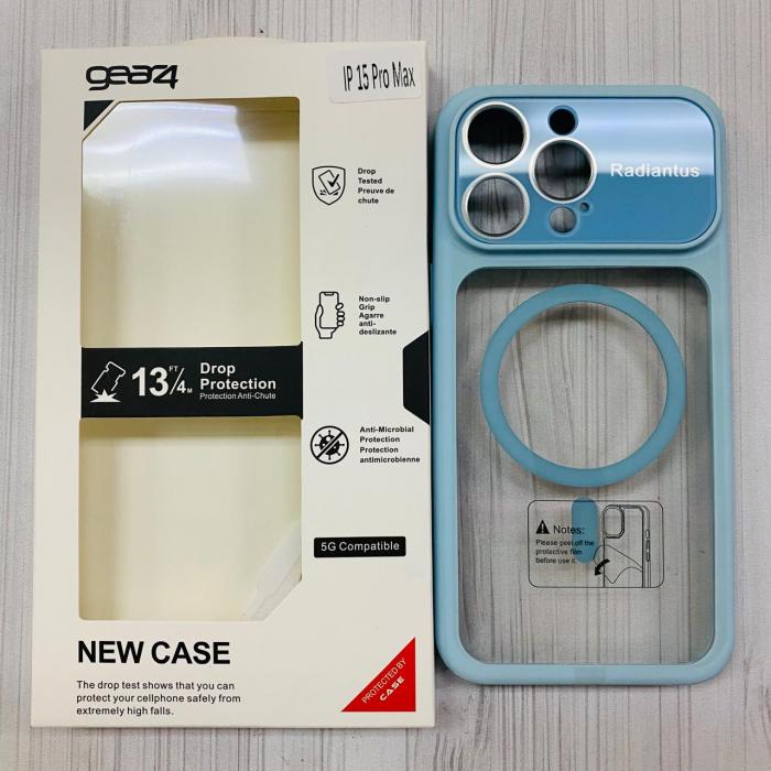 IPHONE 15 PRO MAX - GEAR4 CASE CLEAR ORILLA BABY BLUE