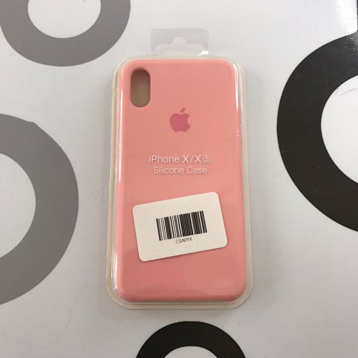IPHONE X/XS - SILICON CASE ROSADO