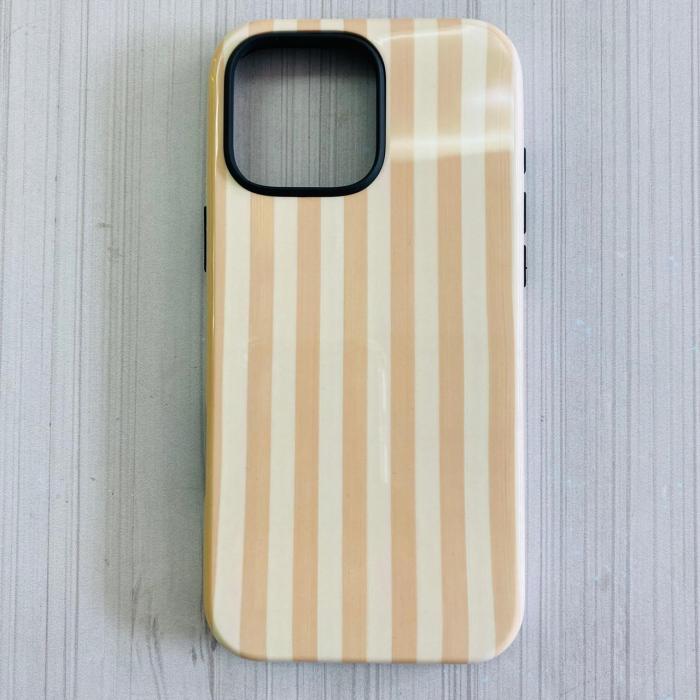 IPHONE 16 PRO MAX - STRIPED BEIGE/AMARILLO