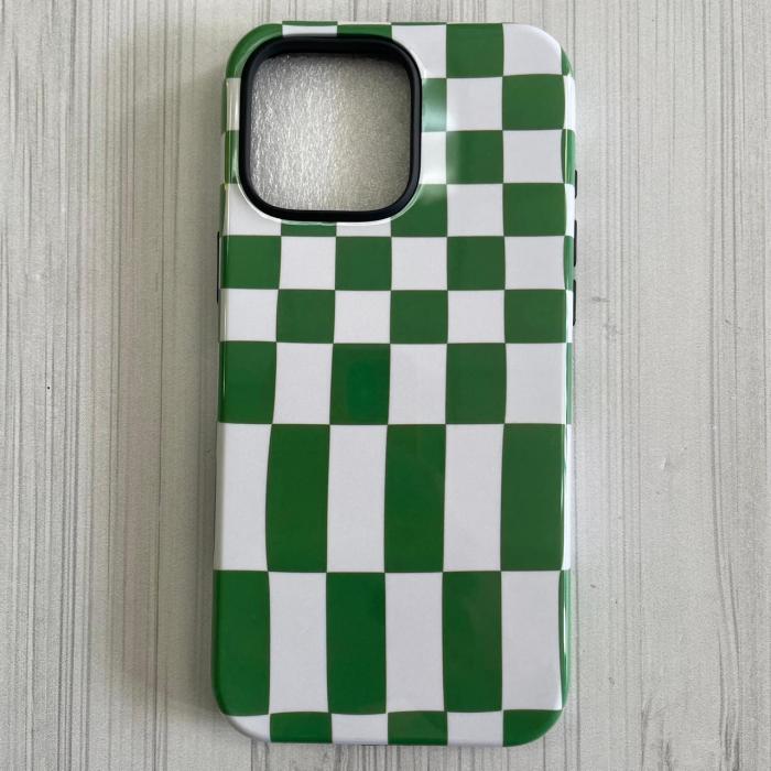 IPHONE 16 PRO MAX - GREEN CHECKERED CASE