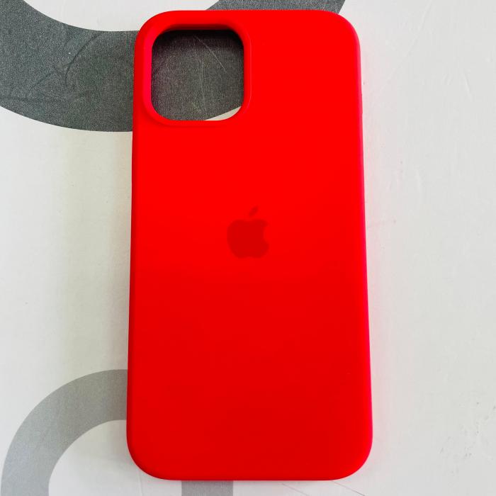 IPHONE 12 PRO MAX - SILICON CASE ROJO NEON