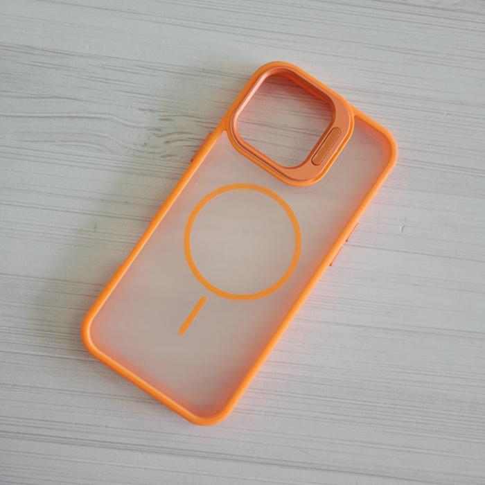 IPHONE 16 PRO MAX - ORANGE CLEAR MAGSAFE CASE