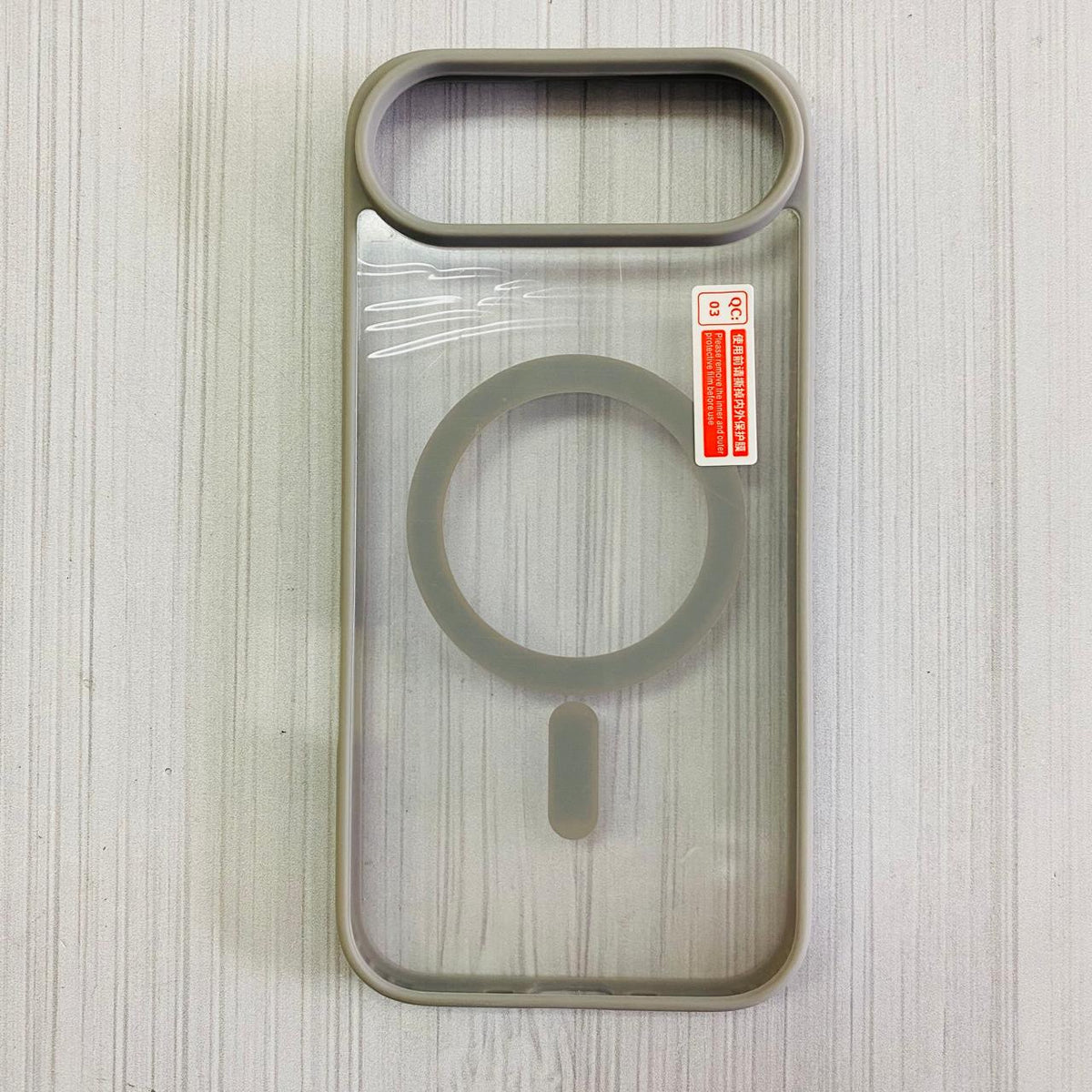 IPHONE 17 AIR - CLEAR CASE MAGSAFE TITANIUM