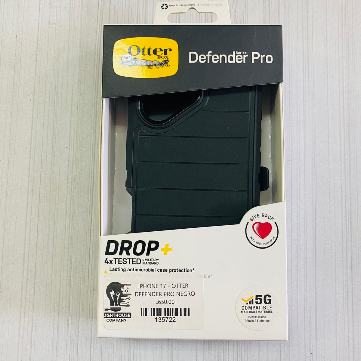 IPHONE 17 - OTTER DEFENDER PRO NEGRO