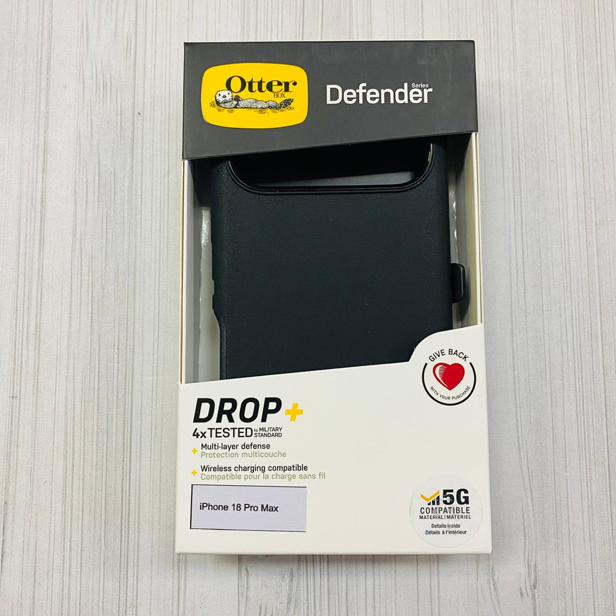 IPHONE 18 PRO MAX - OTTER DEFENDER NEGRO