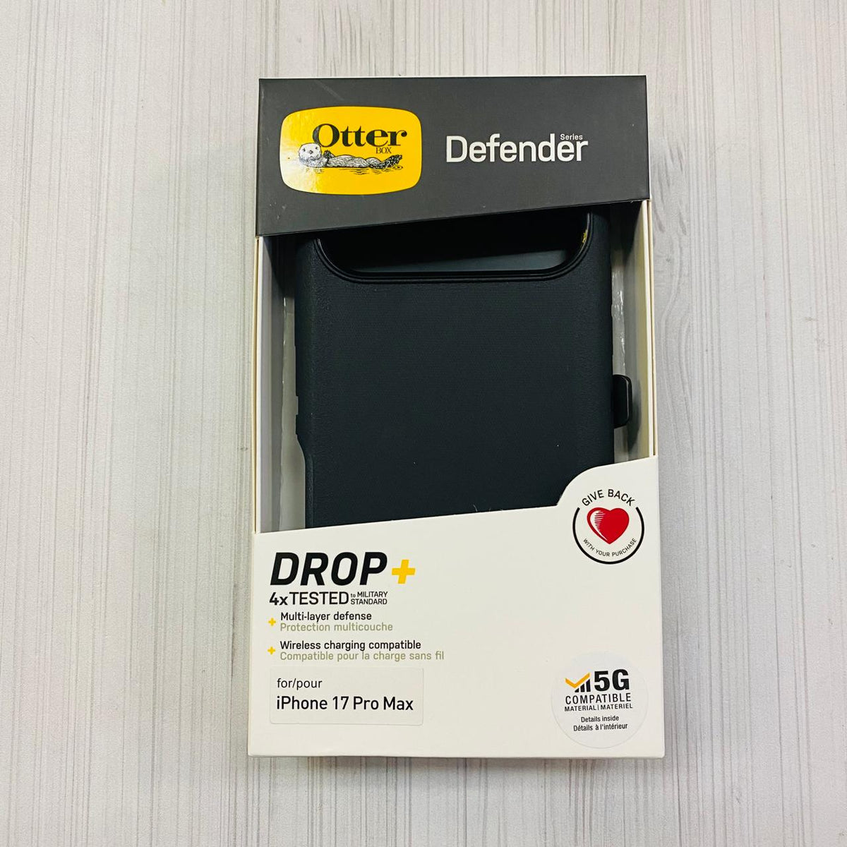 IPHONE 17 PRO MAX - OTTER DEFENDER NEGRO