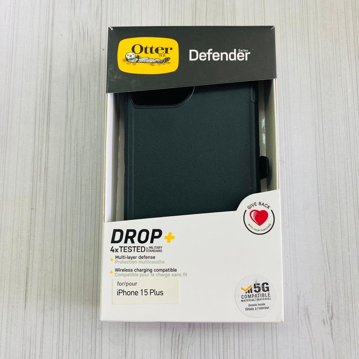 IPHONE 15 PLUS - OTTER DEFENDER NEGRO