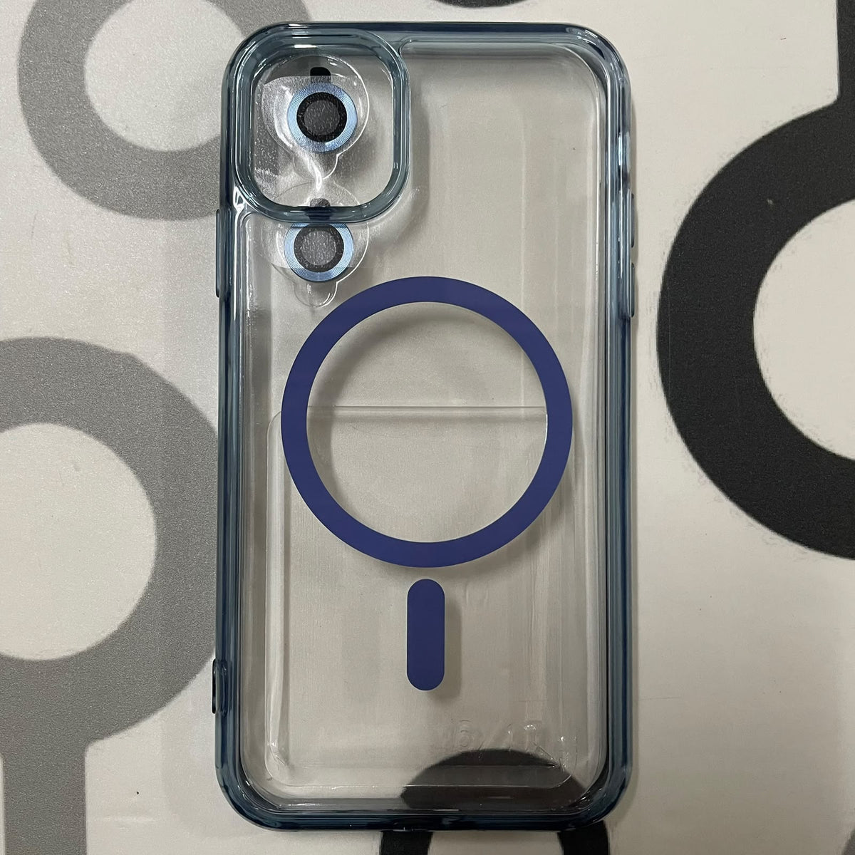 IPHONE 11 - CLEAR CASE MAGSAFE ORILLA AZUL