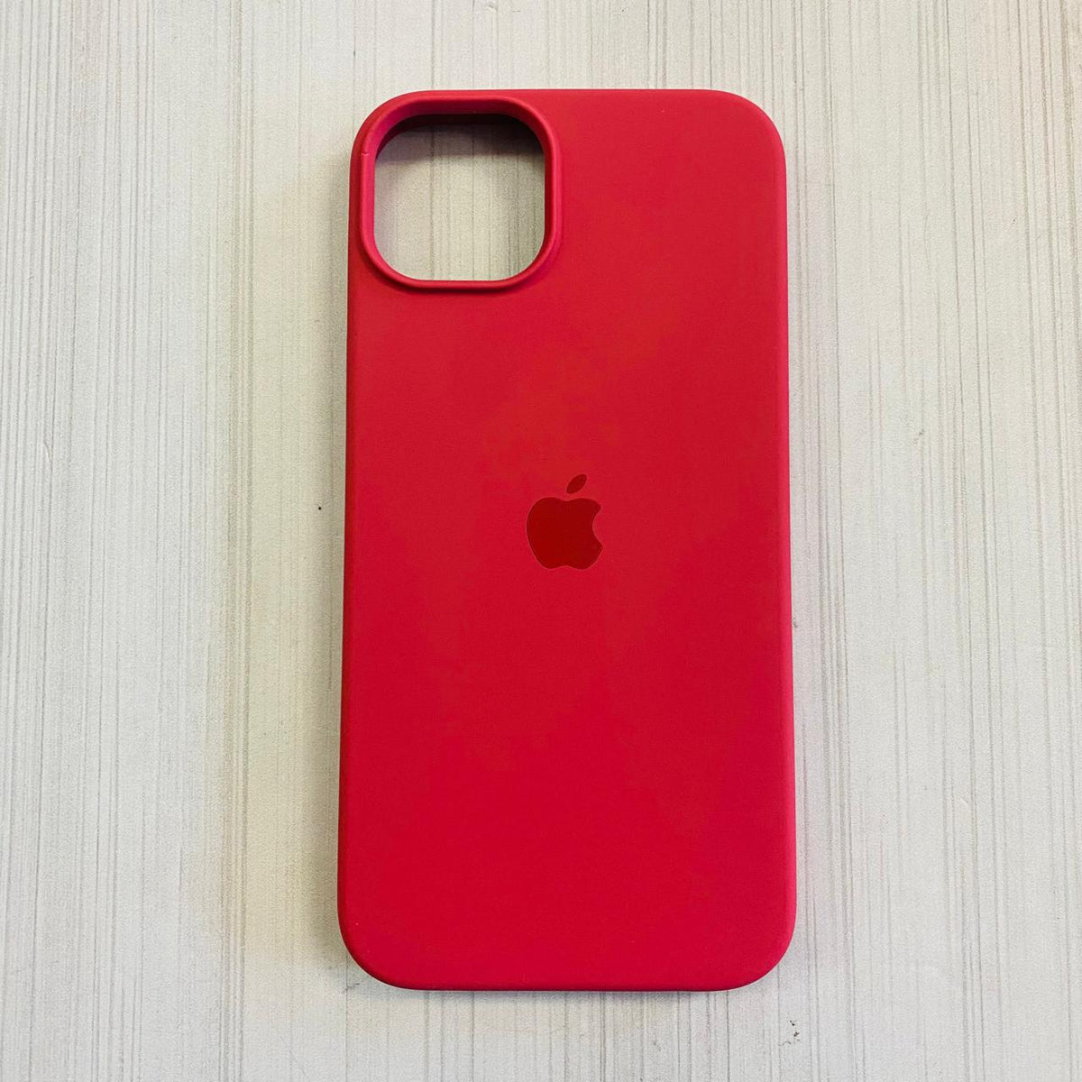 IPHONE 14 PLUS - SILICON CASE ROJO OPACO