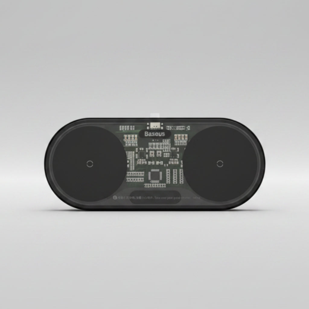 BASE DE CARGA - DIGITAL LED DISPLAY 2 IN 1 WIRELESS CHARGER