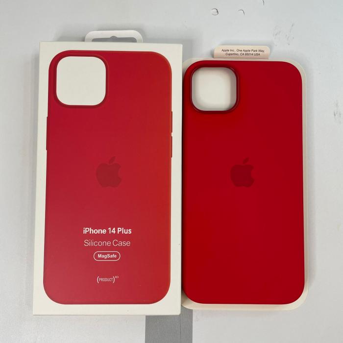 IPHONE 14 PLUS - SILICON CASE MAGSAFE ROJO