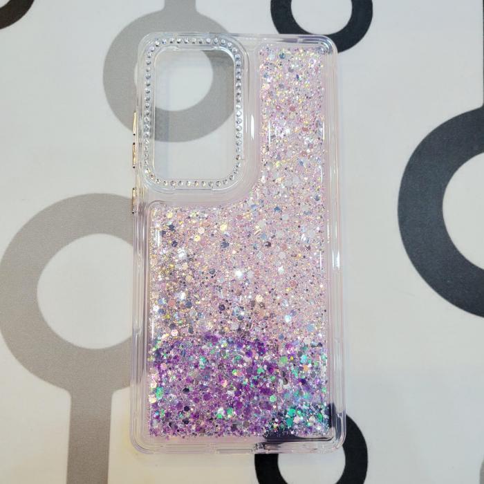 SAMSUNG GALAXY A23 - GLITTER CASE ROSADO / MORADO