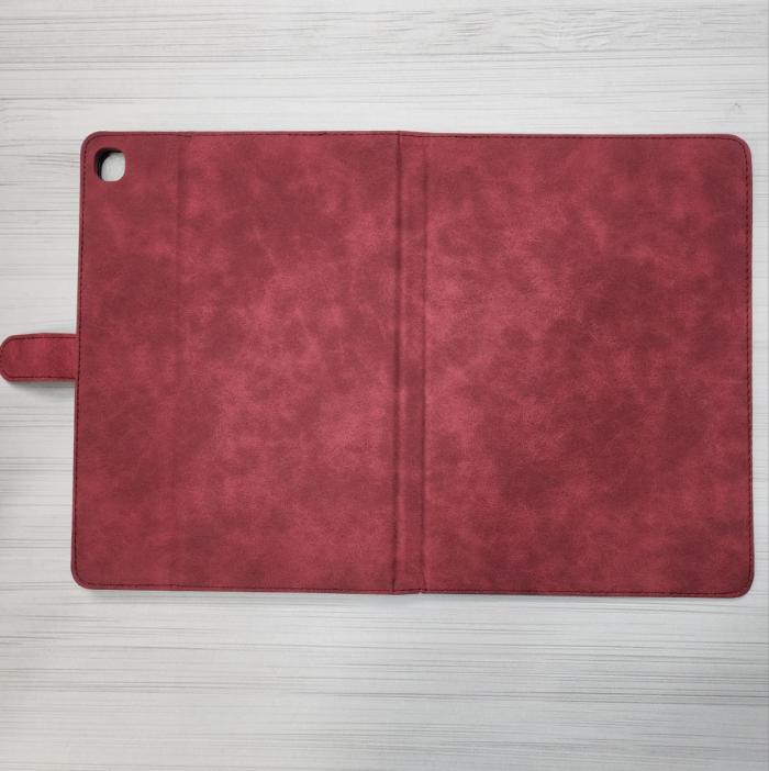 IPAD 9.7 AIR1/AIR2/PRO/2017-2018 - COBERTOR TIPO AGENDA GAMUZA ROJA