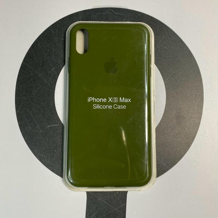 IPHONE XS MAX - SILICON CASE VERDE MILITAR