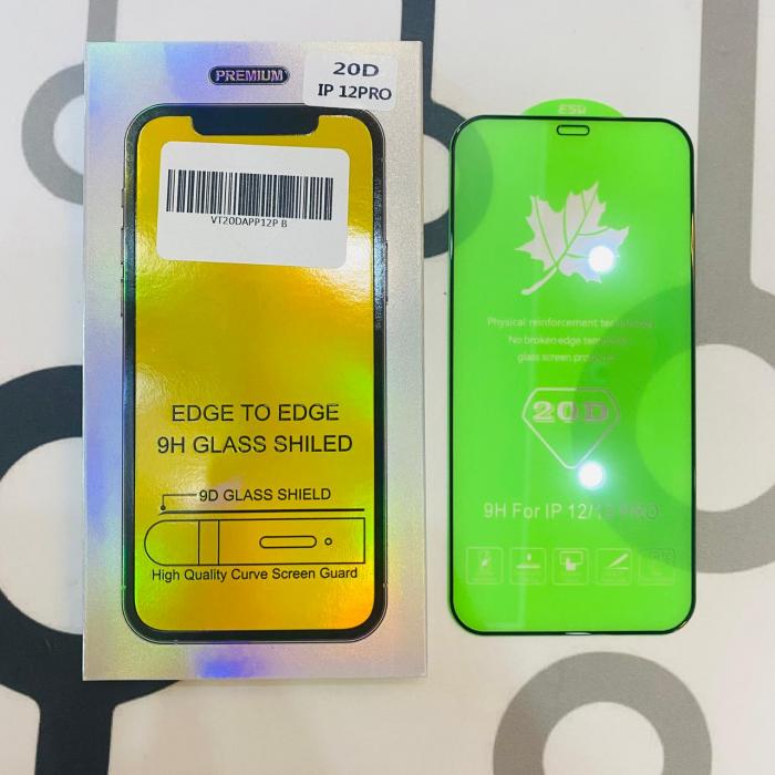 IPHONE 12 - 12 PRO - VIDRIO TEMPLADO COMPLETO