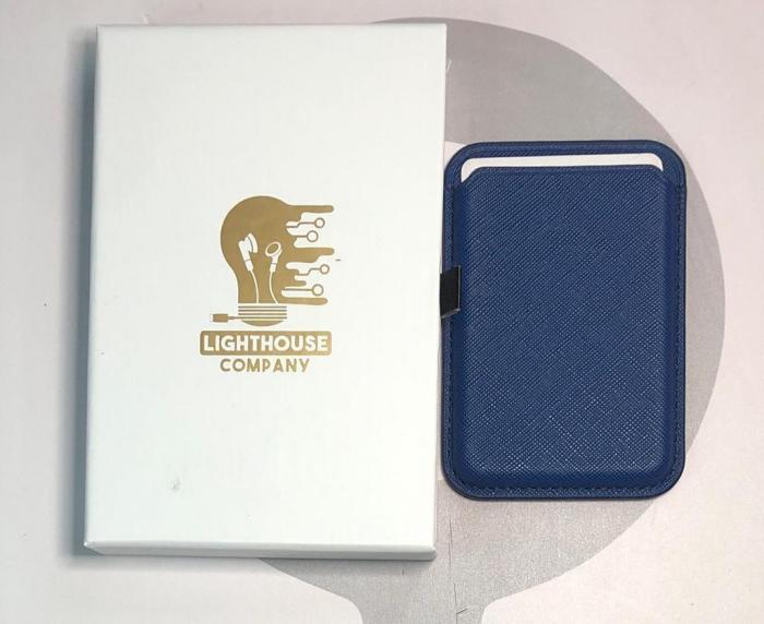 MAGSAFE WALLET LEATHER - AZUL ELECTRICO