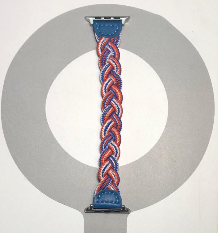 BANDA TRENZADA 42/44/45 - AZUL/NARANJA