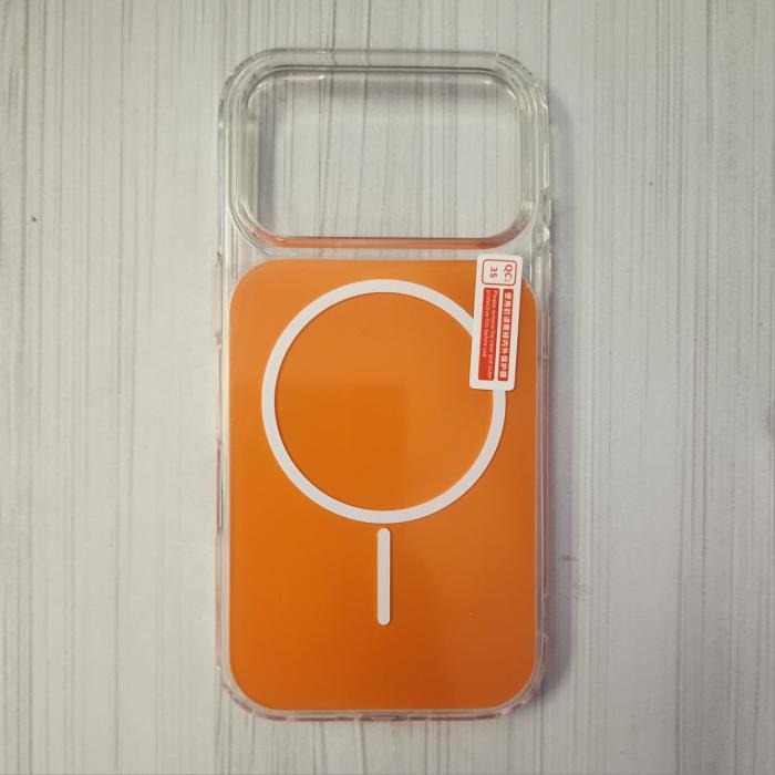 IPHONE 17 PRO - CLEAR CASE MAGSAFE ORANGE