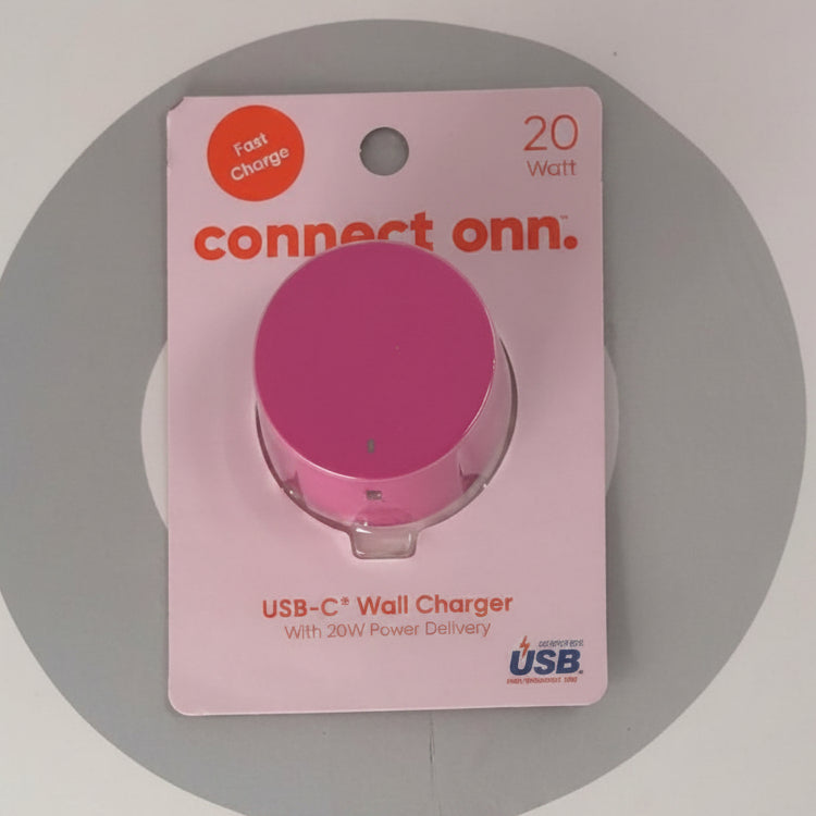 ADAPTADOR 20W CERTIFICADO TYPE C ROSADO