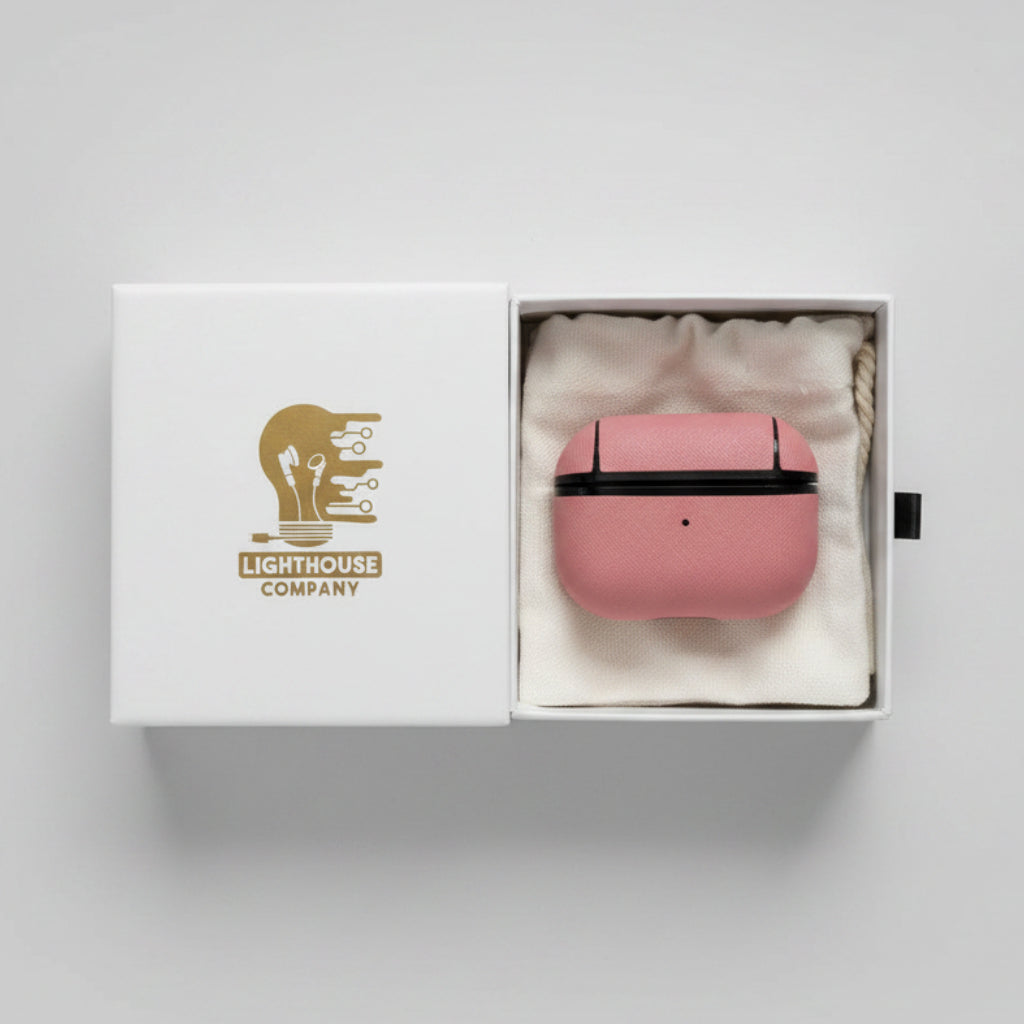 AIRPODS PRO 2 - COBERTOR DE CUERO PINK