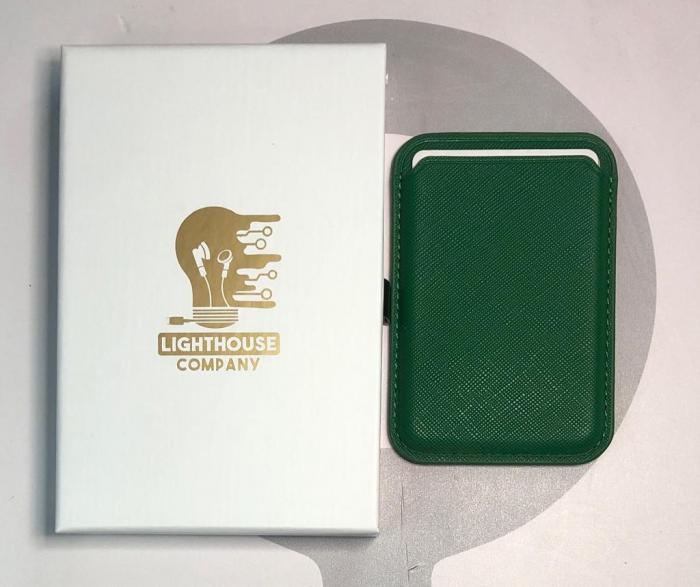 MAGSAFE WALLET LEATHER - VERDE OLIVO