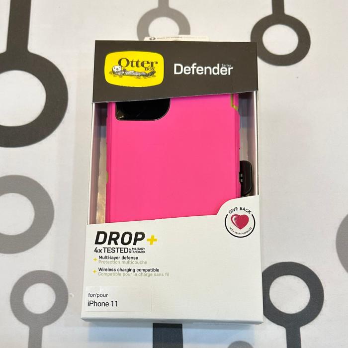 IPHONE 11 - OTTER DEFENDER ROSADO NEON