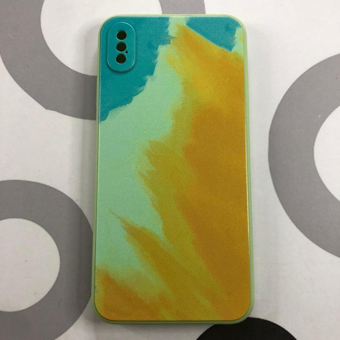 IPHONE XS MAX - CANVAS PAINTING VERDE & AMARILLO