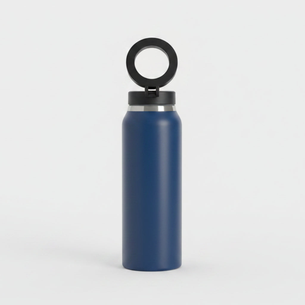 BOTELLA CON SOPORTE PHONE MAGSAFE BLUE