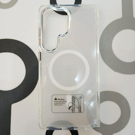 SAMSUNG GALAXY S25 ULTRA - GLITTER CASE MAGSAFE PLATEADO