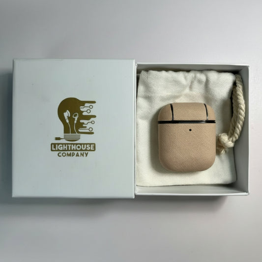 AIRPODS 1&2 - COBERTOR DE CUERO NUDE