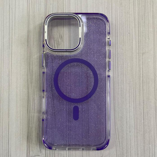 IPHONE 16 PRO MAX - GLITTER CASE MAGSAFE MORADO