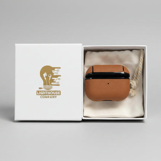 AIRPODS 3RA GENERACION - COBERTOR DE CUERO BROWN
