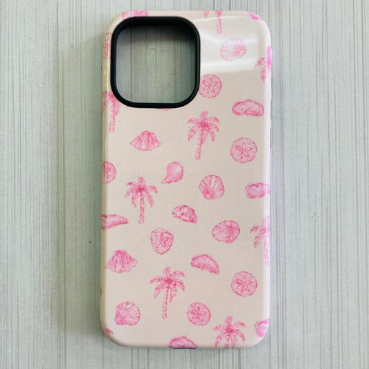 IPHONE 15 PRO MAX - PINK SEA SHELLS CASE